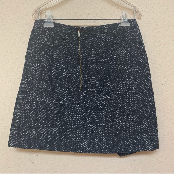 ✅ H & M Black White Speckle Assymetrical Flap Skirt - Picture 5 of 12